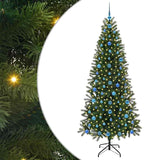 Albero di Natale artificiale con 300 LED Verde 210 cm PE e PVC