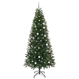 Albero di Natale artificiale con 300 LED Verde 240 cm PE e PVC