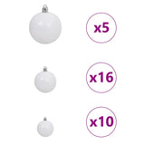 Albero di Natale artificiale con 300 LED Verde 240 cm PE e PVC