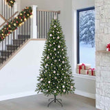 Albero di Natale artificiale con 300 LED Verde 240 cm PE e PVC