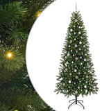 Albero di Natale artificiale con 300 LED Verde 240 cm PE e PVC