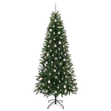 Albero di Natale artificiale con 300 LED Verde 240 cm PE e PVC