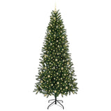 Albero di Natale artificiale con 300 LED Verde 240 cm PE e PVC