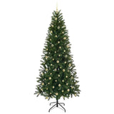 Albero di Natale artificiale con 300 LED Verde 240 cm PE e PVC