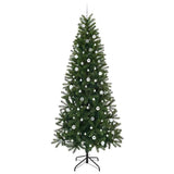 Albero di Natale artificiale con 300 LED Verde 240 cm PE e PVC