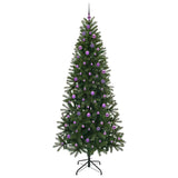 Albero di Natale artificiale con 300 LED Verde 240 cm PE e PVC