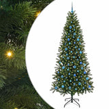 Albero di Natale artificiale con 300 LED Verde 240 cm PE e PVC