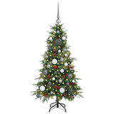 Albero di Natale Artificiale con Rami Pieghevoli Verde 120 cm