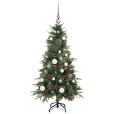 Albero di Natale Artificiale con Rami Pieghevoli Verde 120 cm
