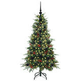 Albero di Natale Artificiale con Rami Pieghevoli Verde 120 cm
