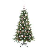 Albero di Natale Artificiale con Rami Pieghevoli Verde 120 cm