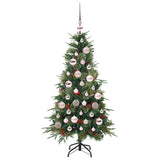 Albero di Natale Artificiale con Rami Pieghevoli Verde 120 cm