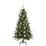 Albero di Natale Artificiale con Rami Pieghevoli Verde 120 cm