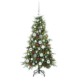 Albero di Natale Artificiale con Rami Pieghevoli Verde 120 cm