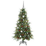 Albero di Natale Artificiale con Rami Pieghevoli Verde 150 cm