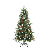 Albero di Natale Artificiale con Rami Pieghevoli Verde 150 cm