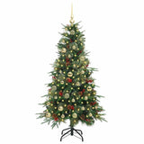 Albero di Natale Artificiale con Rami Pieghevoli Verde 150 cm