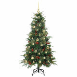 Albero di Natale Artificiale con Rami Pieghevoli Verde 150 cm