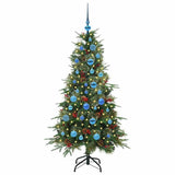 Albero di Natale Artificiale con Rami Pieghevoli Verde 150 cm