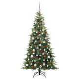 Albero di Natale Artificiale con Rami Pieghevoli Verde 180 cm