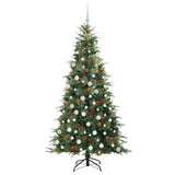 Albero di Natale Artificiale con Rami Pieghevoli Verde 180 cm