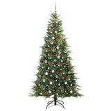 Albero di Natale Artificiale con Rami Pieghevoli Verde 240 cm