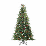 Albero di Natale Artificiale con Rami Pieghevoli Verde 240 cm