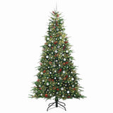 Albero di Natale Artificiale con Rami Pieghevoli Verde 240 cm