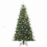 Albero di Natale Artificiale con Rami Pieghevoli Verde 240 cm