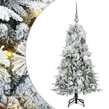 Albero di Natale Artificiale con Rami Pieghevoli Bianco 120 cm