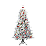 Albero di Natale Artificiale con Rami Pieghevoli Bianco 120 cm