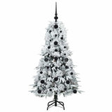 Albero di Natale Artificiale con Rami Pieghevoli Bianco 120 cm