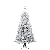 Albero di Natale Artificiale con Rami Pieghevoli Bianco 120 cm