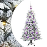 Albero di Natale Artificiale con Rami Pieghevoli Bianco 120 cm
