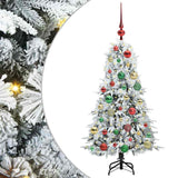 Albero di Natale Artificiale con Rami Pieghevoli Bianco 120 cm