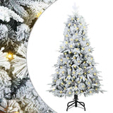 Albero di Natale Artificiale con Rami Pieghevoli Bianco 150 cm