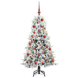 Albero di Natale Artificiale con Rami Pieghevoli Bianco 150 cm