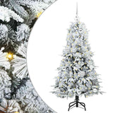 Albero di Natale Artificiale con Rami Pieghevoli Bianco 150 cm