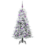 Albero di Natale Artificiale con Rami Pieghevoli Bianco 150 cm