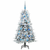 Albero di Natale Artificiale con Rami Pieghevoli Bianco 150 cm