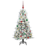 Albero di Natale Artificiale con Rami Pieghevoli Bianco 150 cm