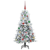 Albero di Natale Artificiale con Rami Pieghevoli Bianco 150 cm