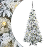 Albero di Natale Artificiale con Rami Pieghevoli Bianco 180 cm