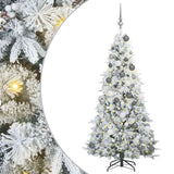 Albero di Natale Artificiale con Rami Pieghevoli Bianco 180 cm