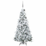 Albero di Natale Artificiale con Rami Pieghevoli Bianco 180 cm