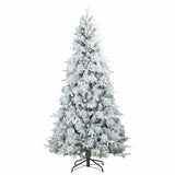Albero di Natale Artificiale con Rami Pieghevoli Bianco 180 cm
