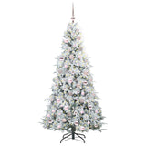 Albero di Natale Artificiale con Rami Pieghevoli Bianco 180 cm