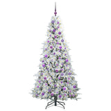 Albero di Natale Artificiale con Rami Pieghevoli Bianco 180 cm