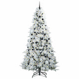 Albero di Natale Artificiale con Rami Pieghevoli Bianco 240 cm