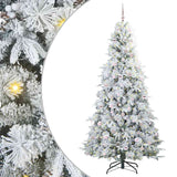 Albero di Natale Artificiale con Rami Pieghevoli Bianco 240 cm
